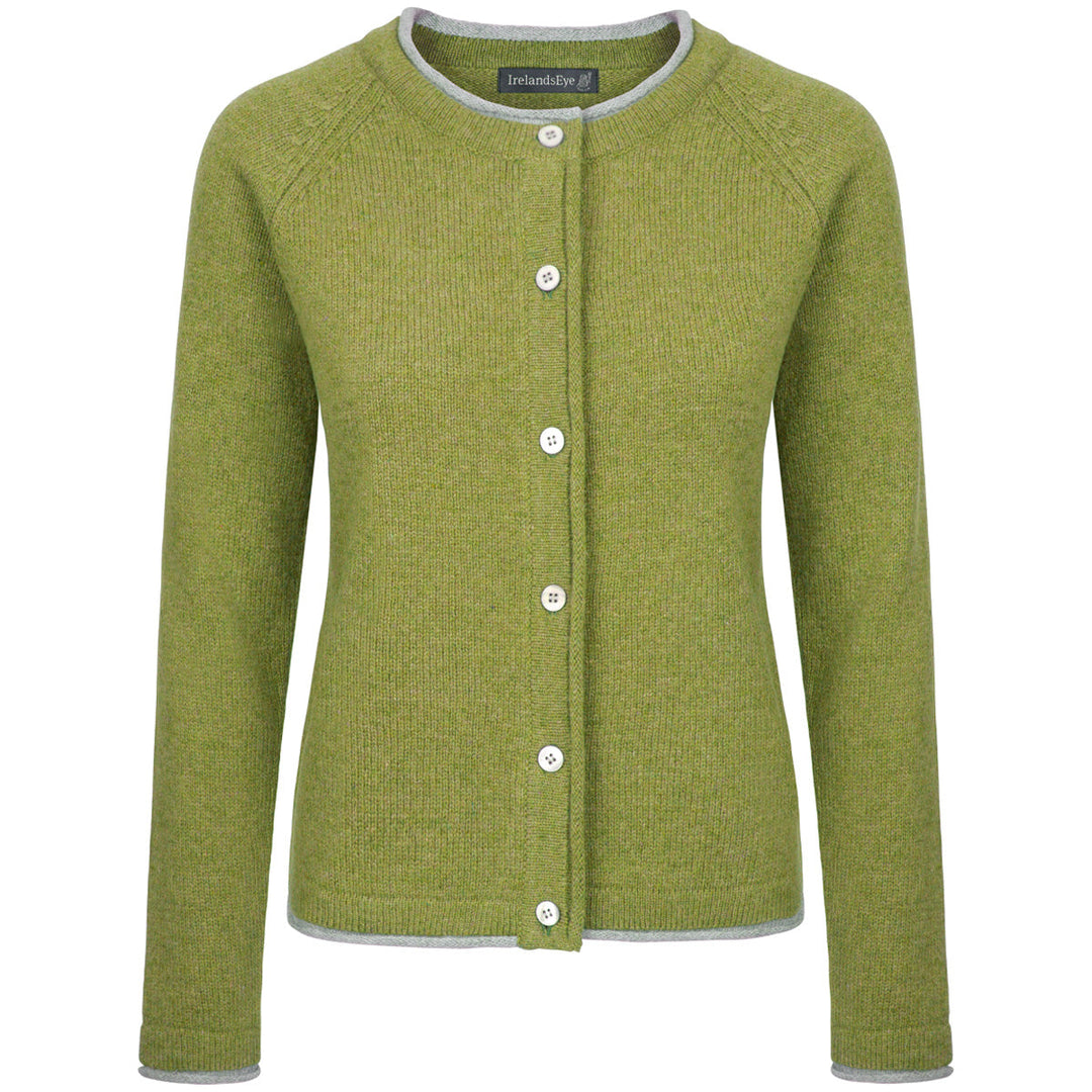 Damen Strickjacke | Kurze Cardigan-Jacke mit Raglanärmeln und geradem Schnitt
