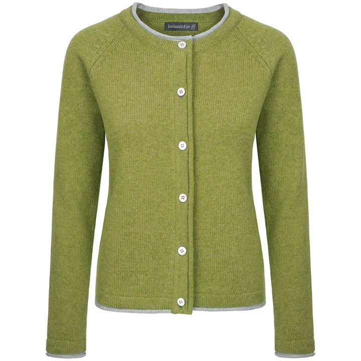 Damen Strickjacke | Kurze Cardigan-Jacke mit Raglanärmeln und geradem Schnitt