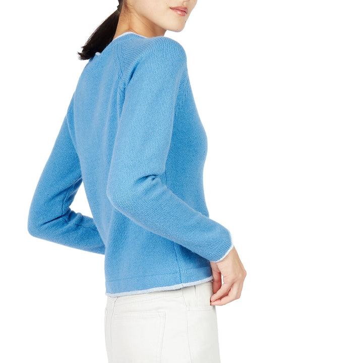 Damen Strickjacke | Kurze Cardigan-Jacke mit Raglanärmeln und geradem Schnitt