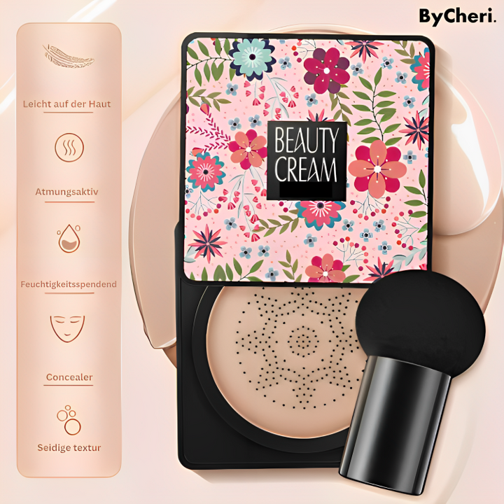 Air Cushion Foundation 2-piece set (1+1 free) | Color-adapting for natural complexion | 18h hold, waterproof + brush
