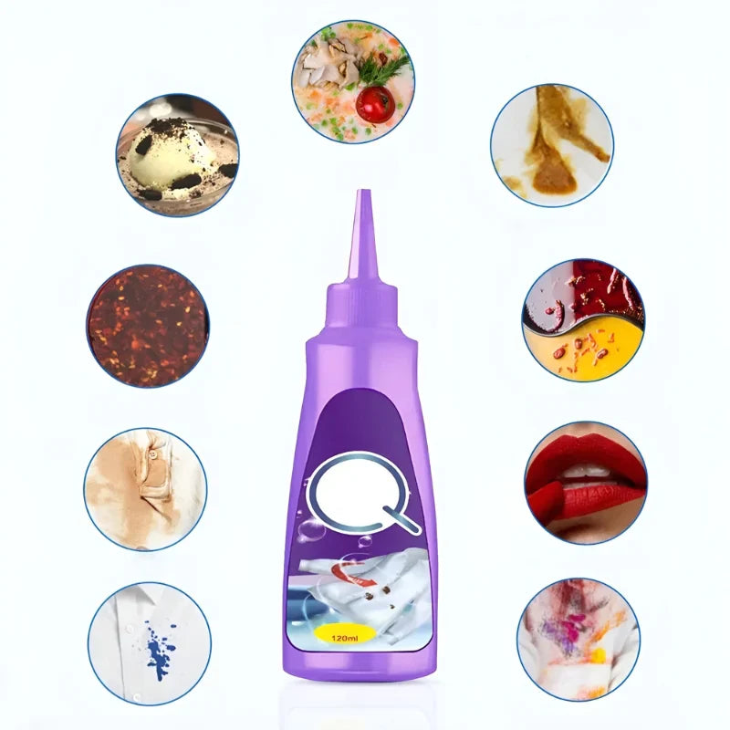Fleckenentferner mit Enzymen 120 ml | Gegen Fett, Öl, Tinte &amp; Essensflecken | Vorbehandlung für Wäsche | Schonend zu Textilien
