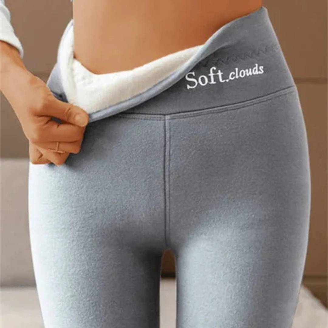 Damen Thermoleggings mit warmem Innenfutter | Gefütterte Winterleggings mit elastischer Passform für Herbst, Winter und kalte Tage
