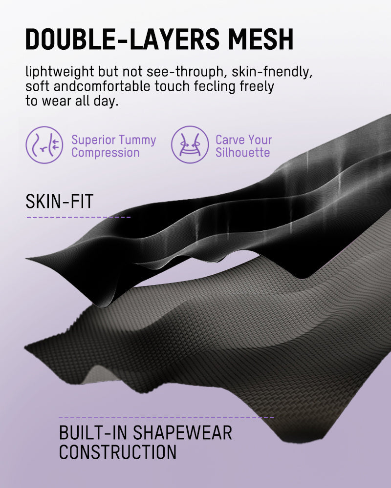 Body gainant correcteur avec modelage 6 zones + panneau toilette Easy-Off | Sans coutures sous les robes | Nude/Noir | XS-3XL