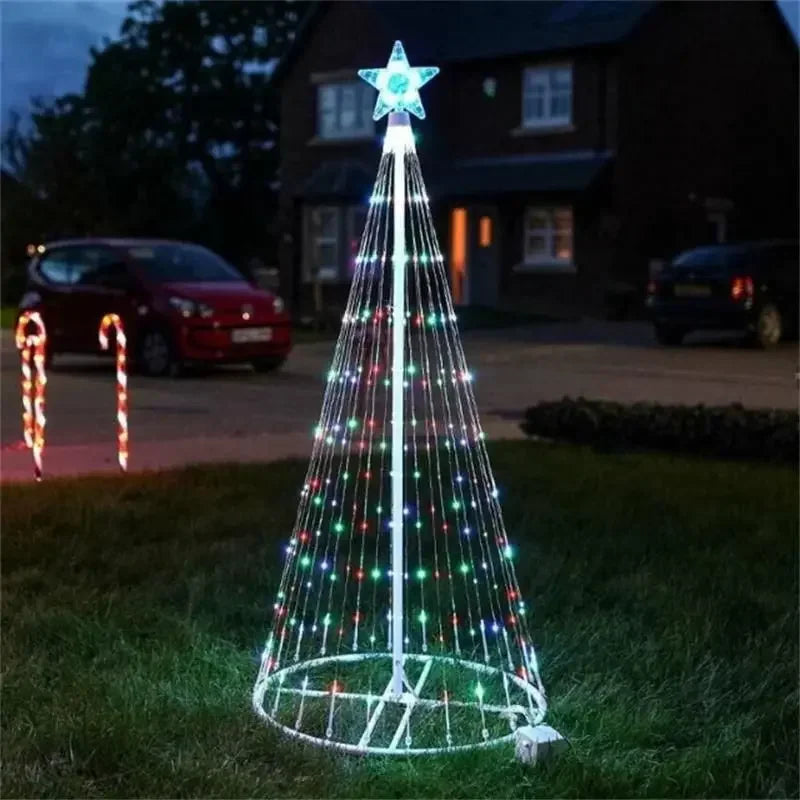 50% DE RÉDUCTION | Sapins de Noël LED multicolores SparkleLights™ | 12 modes lumineux | Résistant aux intempéries IP44 | Télécommande &amp; minuterie