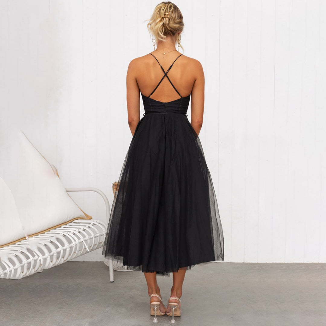Elegantné midi šaty pre dámy | lichotivý priliehavý strih, dĺžka po kolená | priedušná polyesterová zmes | na bežné nosenie aj príležitosti | S–XL