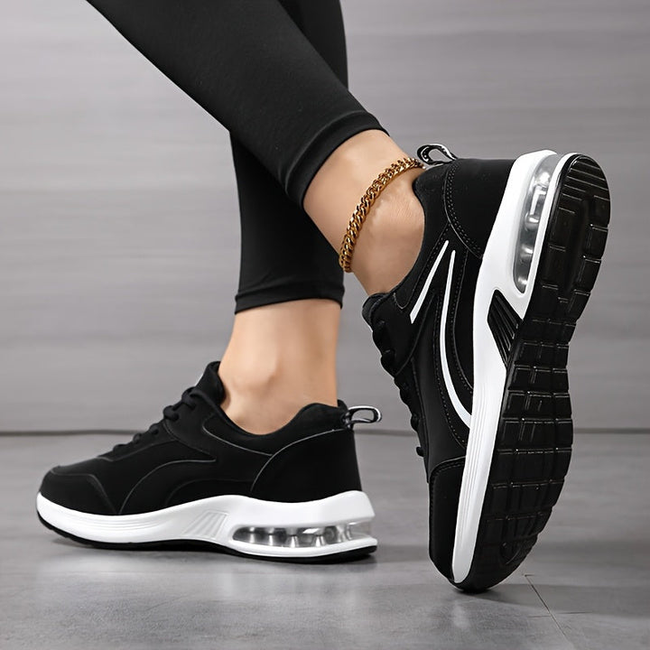 Baskets slip-on pour femmes imperméables en microfibre | Respirantes &amp; légères | Semelle intérieure confortable/orthopédique | Semelle en caoutchouc antidérapante