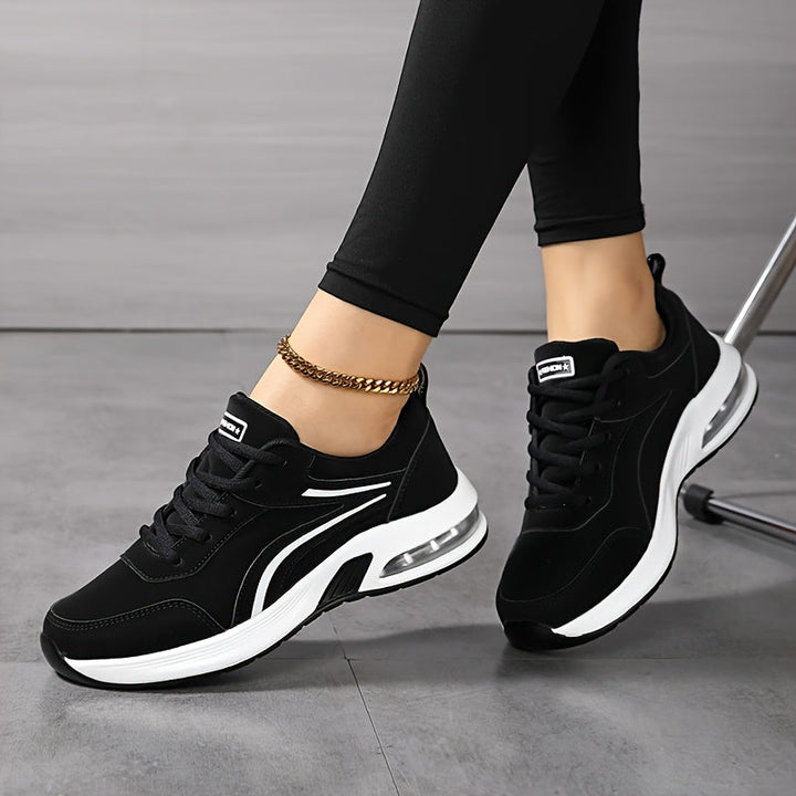 Baskets slip-on pour femmes imperméables en microfibre | Respirantes &amp; légères | Semelle intérieure confortable/orthopédique | Semelle en caoutchouc antidérapante