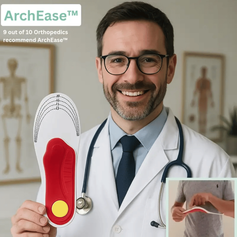 ArchEase™ - orthopädische Einlegesohle zur Unterstützung des Fußgewölbes (1+1 GRATIS – 2 Paare)