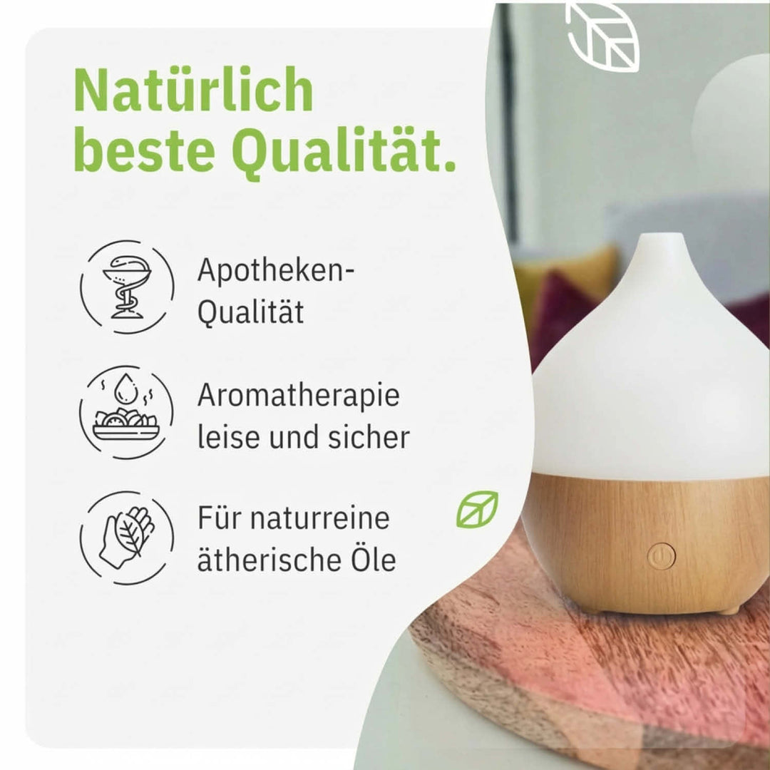 Aromadiffusor | Kompakter USB-Diffuser mit LED für ätherische Öle