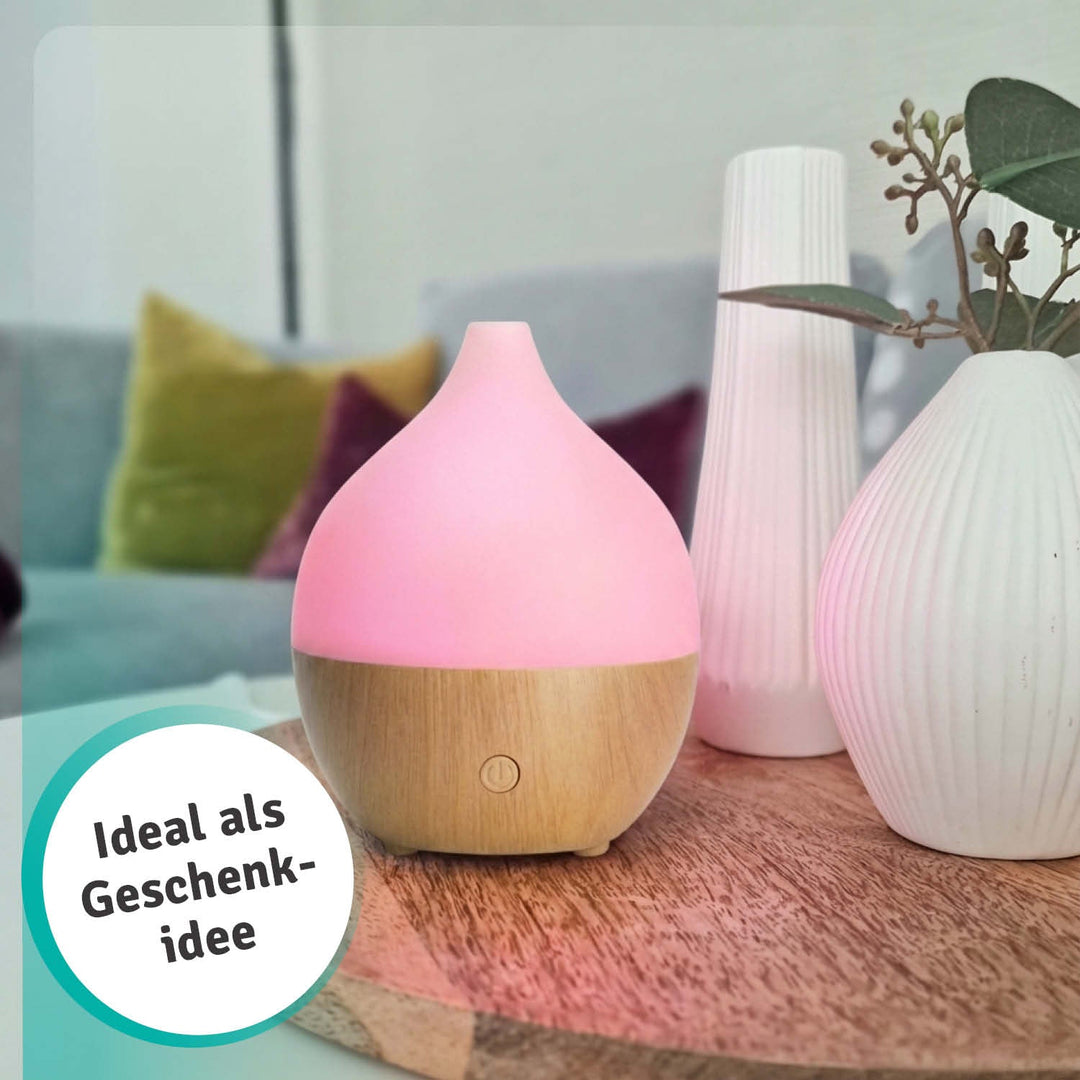 Aromadiffusor | Kompakter USB-Diffuser mit LED für ätherische Öle