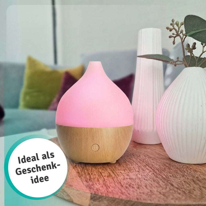 Aromadiffusor | Kompakter USB-Diffuser mit LED für ätherische Öle