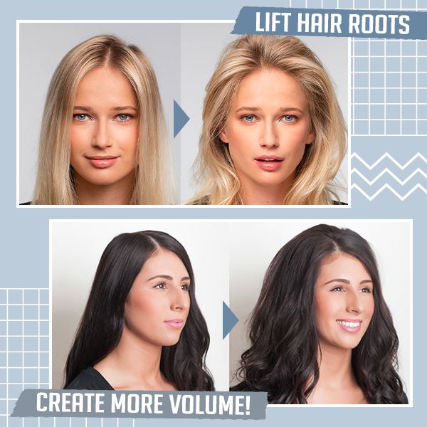 Haarwurzel-Volumenclips im Set | Sofort Lifting am Ansatz für feines Haar | Ohne Hitze, wiederverwendbar | Transparent/Rosa/Schwarz