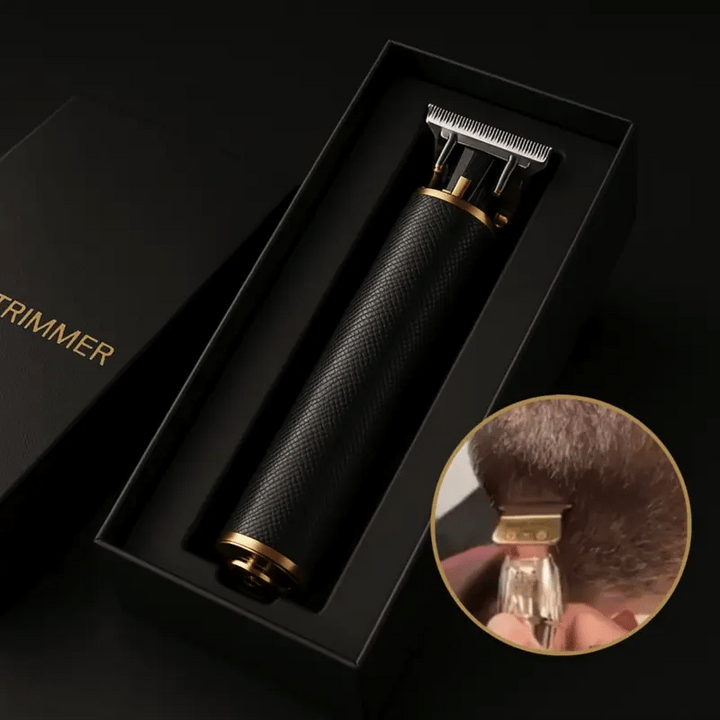 Akkumulátoros T-Blade trimmelő karbonacél pengékkel | 120 perc üzemidő, 2 óra töltési idő | 3 fej 1–3 mm | Kontúrokhoz és szakállhoz
