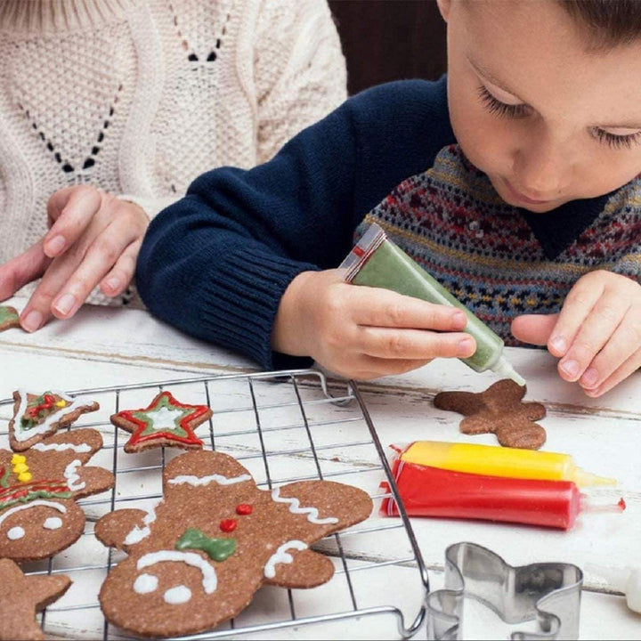 Weihnachts-Ausstechformen 10-teilig aus Edelstahl | Plätzchenausstecher mit Weihnachtsmotiven für Kekse, Fondant und Tortendeko