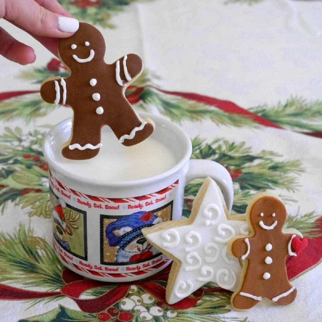 Weihnachts-Ausstechformen 10-teilig aus Edelstahl | Plätzchenausstecher mit Weihnachtsmotiven für Kekse, Fondant und Tortendeko