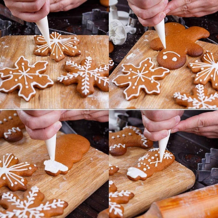 Weihnachts-Ausstechformen 10-teilig aus Edelstahl | Plätzchenausstecher mit Weihnachtsmotiven für Kekse, Fondant und Tortendeko