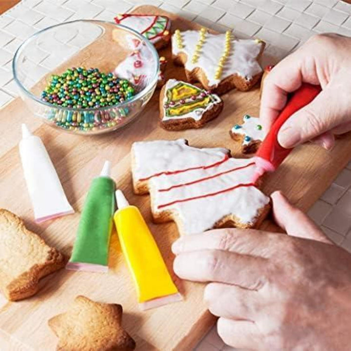 Weihnachts-Ausstechformen 6-teilig aus Edelstahl | Keksausstecher für Kinder mit festlichen Motiven, ca. 8 cm, spülmaschinenfest