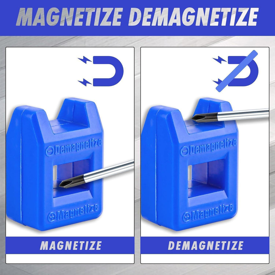 Schraubendreher Set 12-teilig | Magnetische Kreuz- und Schlitzschraubendreher mit rutschfestem Komfortgriff für Reparaturen