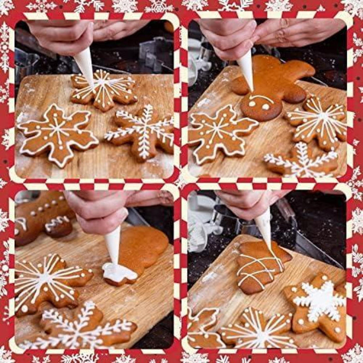 Weihnachts-Ausstechformen 9-teilig aus Edelstahl | Plätzchenausstecher mit 9 Motiven für Kekse, Fondant und kreatives Backen
