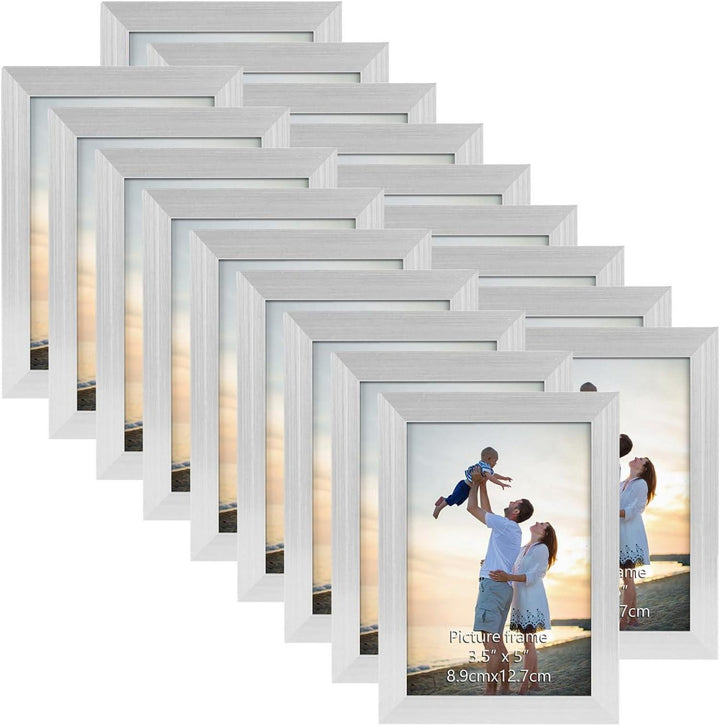Bilderrahmen 9x13 cm 18er-Set | Fotorahmen für Wand und Tisch mit flexibler Aufstellung und einfacher Montage für Galeriewände