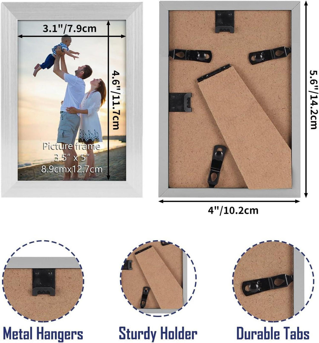 Bilderrahmen 9x13 cm 18er-Set | Fotorahmen für Wand und Tisch mit flexibler Aufstellung und einfacher Montage für Galeriewände