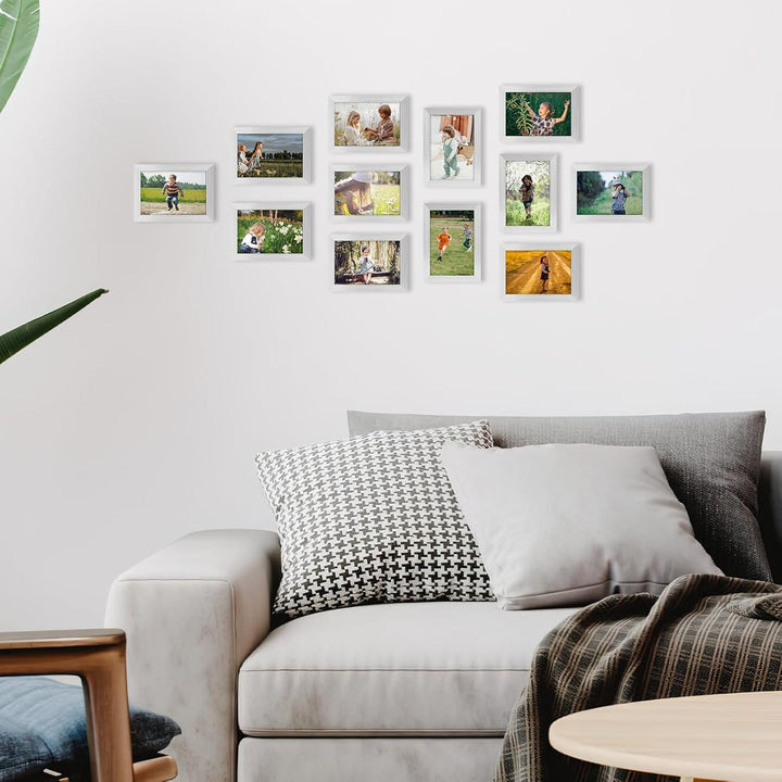 Bilderrahmen 9x13 cm 18er-Set | Fotorahmen für Wand und Tisch mit flexibler Aufstellung und einfacher Montage für Galeriewände