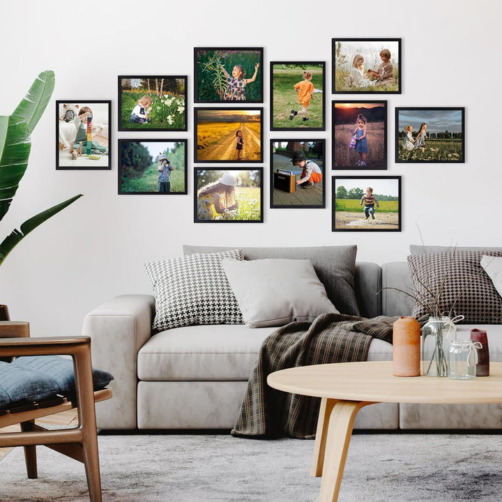 Bilderrahmen 20x25 cm 18er-Set | Fotorahmen für Wand und Tisch mit flexibler Aufstellung und einfachem Bildwechsel für Galeriewände