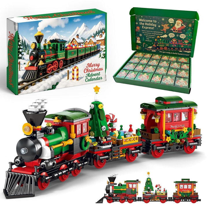 Eisenbahn Adventskalender 2026 | 24 Tage Bauset mit Weihnachtszug, täglichen Überraschungen und Bauanleitung für Kinder ab 6 Jahren