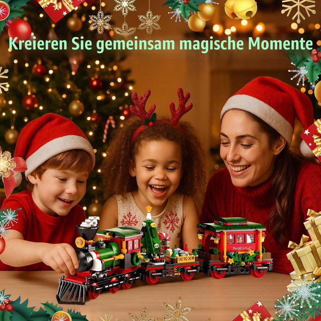 Eisenbahn Adventskalender 2026 | 24 Tage Bauset mit Weihnachtszug, täglichen Überraschungen und Bauanleitung für Kinder ab 6 Jahren