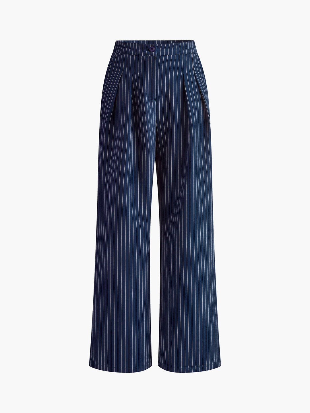 Isalie | Pantaloni da donna chic con design a righe sottili e plissé