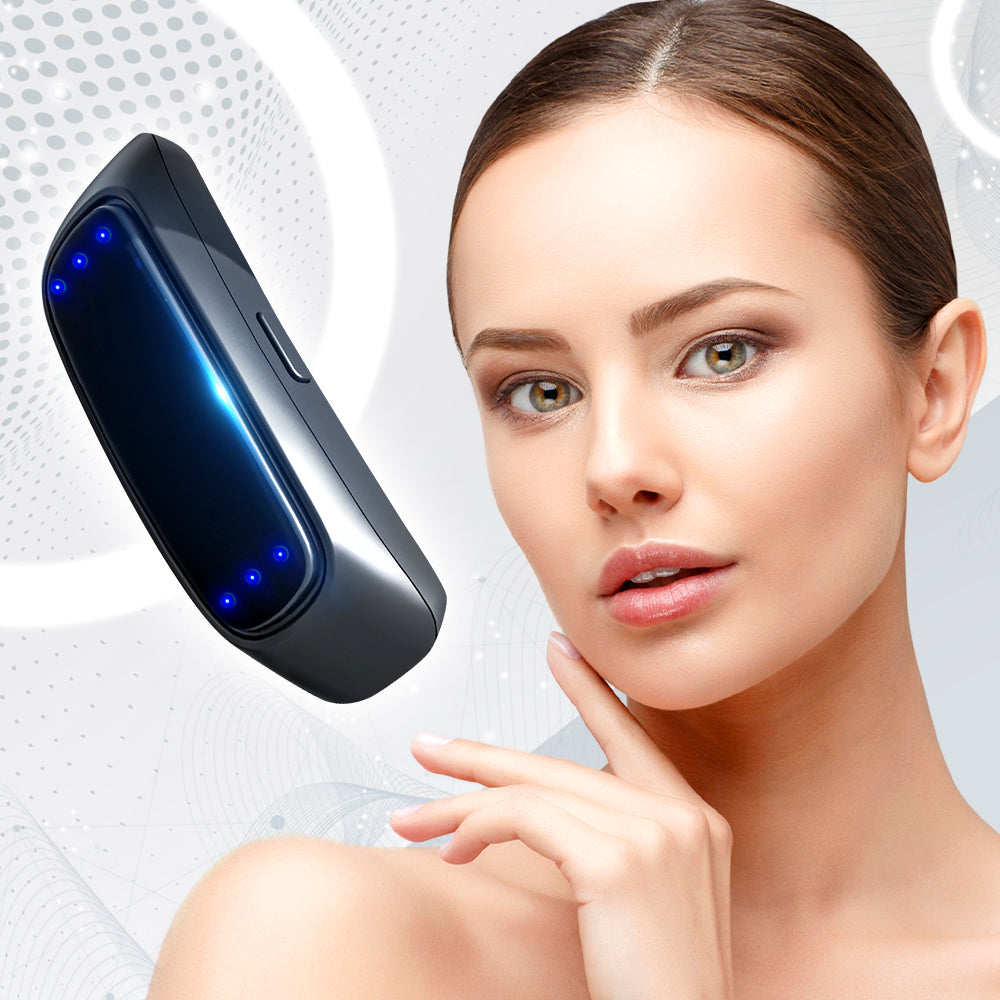 EMS Mikrostrom V-Shape Gesichtsband für Nacht &amp; Alltag | Sanfte Impulse für Kieferlinie &amp; Kontur | Leicht, wiederaufladbar | 1+1 Set