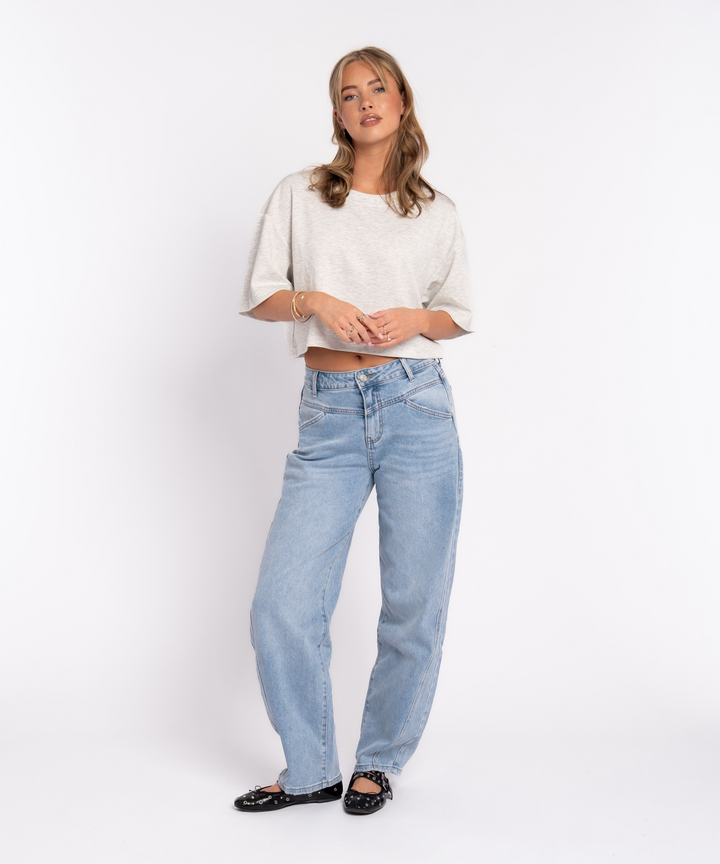 Barrel Jeans Damen | Stretch Jeans mit lockerer Passform