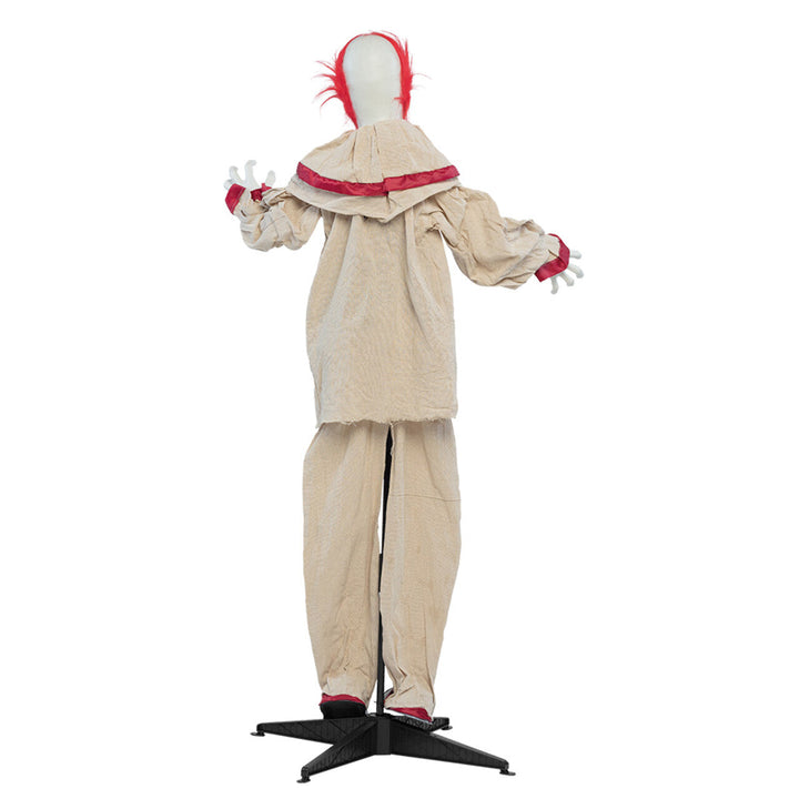 Halloween Clown Deko stehend | Gruseliger Horror-Clown mit Licht, Sound, Bewegung und Geräuscherkennung für Halloween