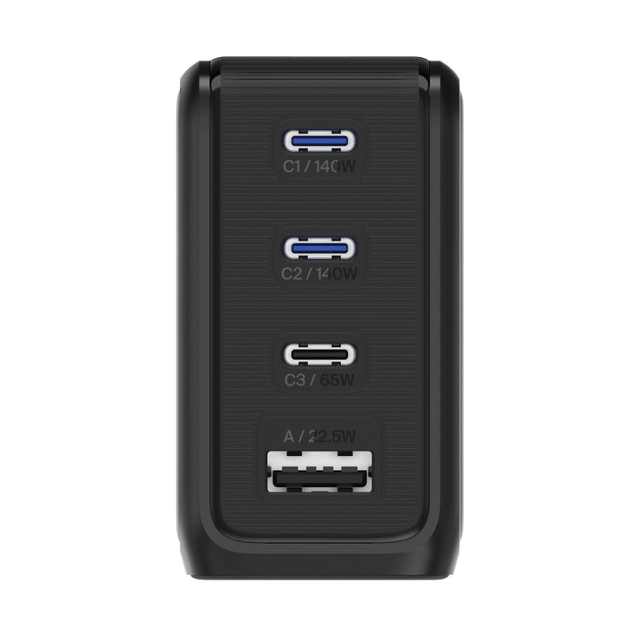 140W GaN Ladegerät | USB-C Laptop-Ladegerät mit 4 Anschlüssen &amp; LCD