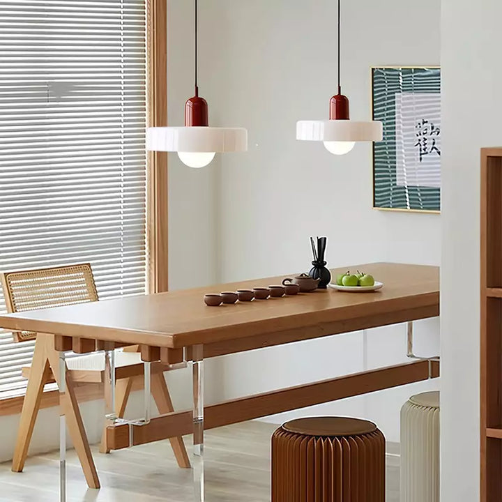 Pendant lamp made of metal &amp; glass with stained glass look | Ø25/Ø35 cm, G9 socket | Adjustable suspension | Crystal look