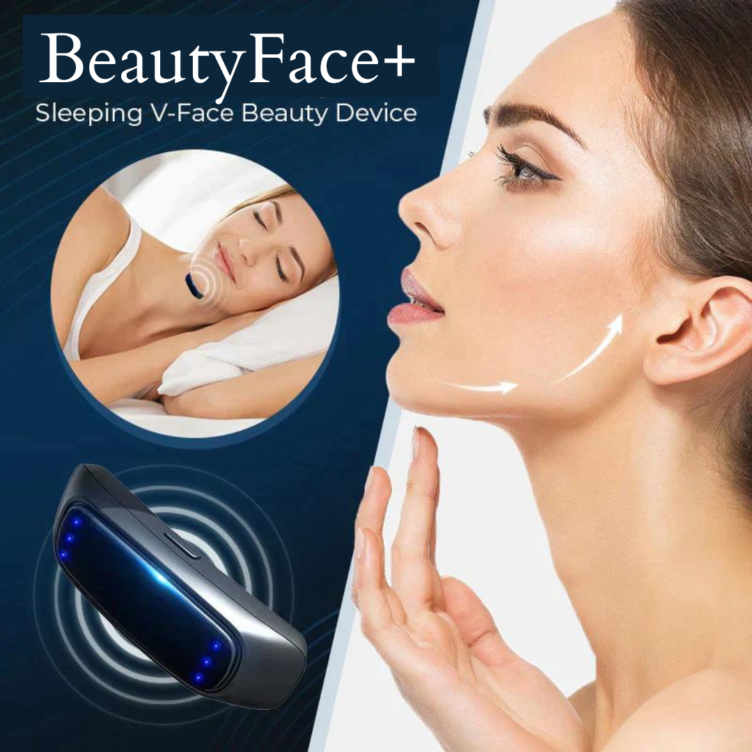 EMS Mikrostrom V-Shape Gesichtsband für Nacht &amp; Alltag | Sanfte Impulse für Kieferlinie &amp; Kontur | Leicht, wiederaufladbar | 1+1 Set