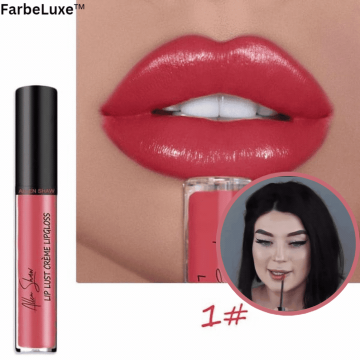 Creme-Lippenstift 12 Farben | Intensive Deckkraft mit pflegendem Finish | Cremige Textur, feuchtigkeitsspendend &amp; langanhaltend
