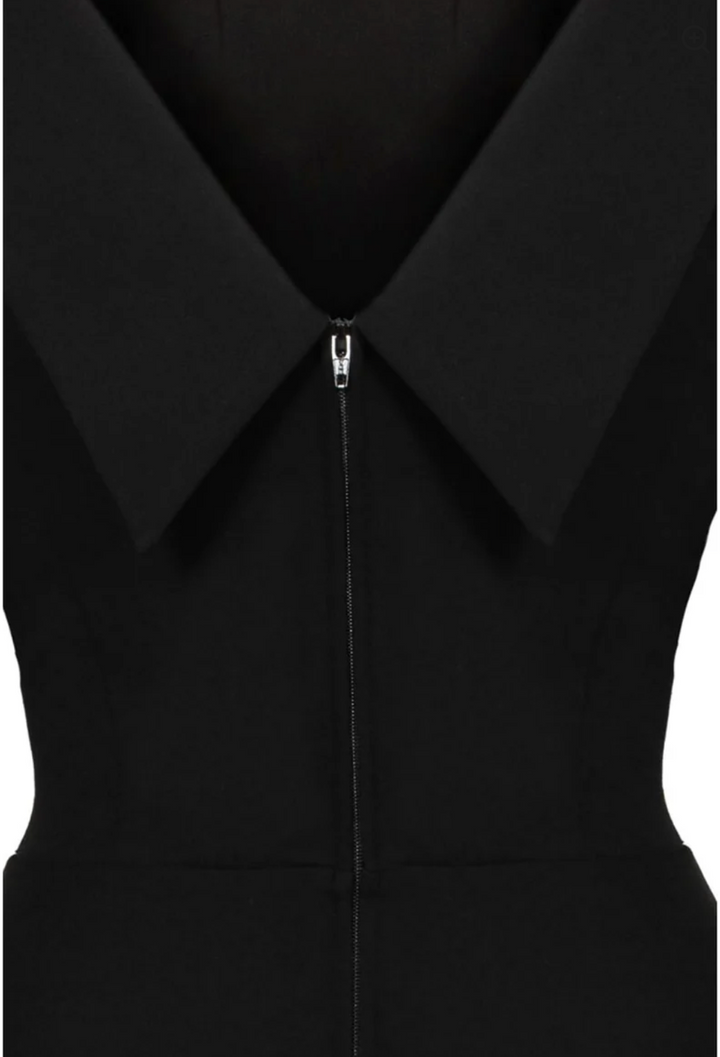 Damen Swingkleid in großen Größen | Elegantes Retro-Kleid mit tiefem Rückenausschnitt, Dreiviertelärmeln und schwingendem Rock