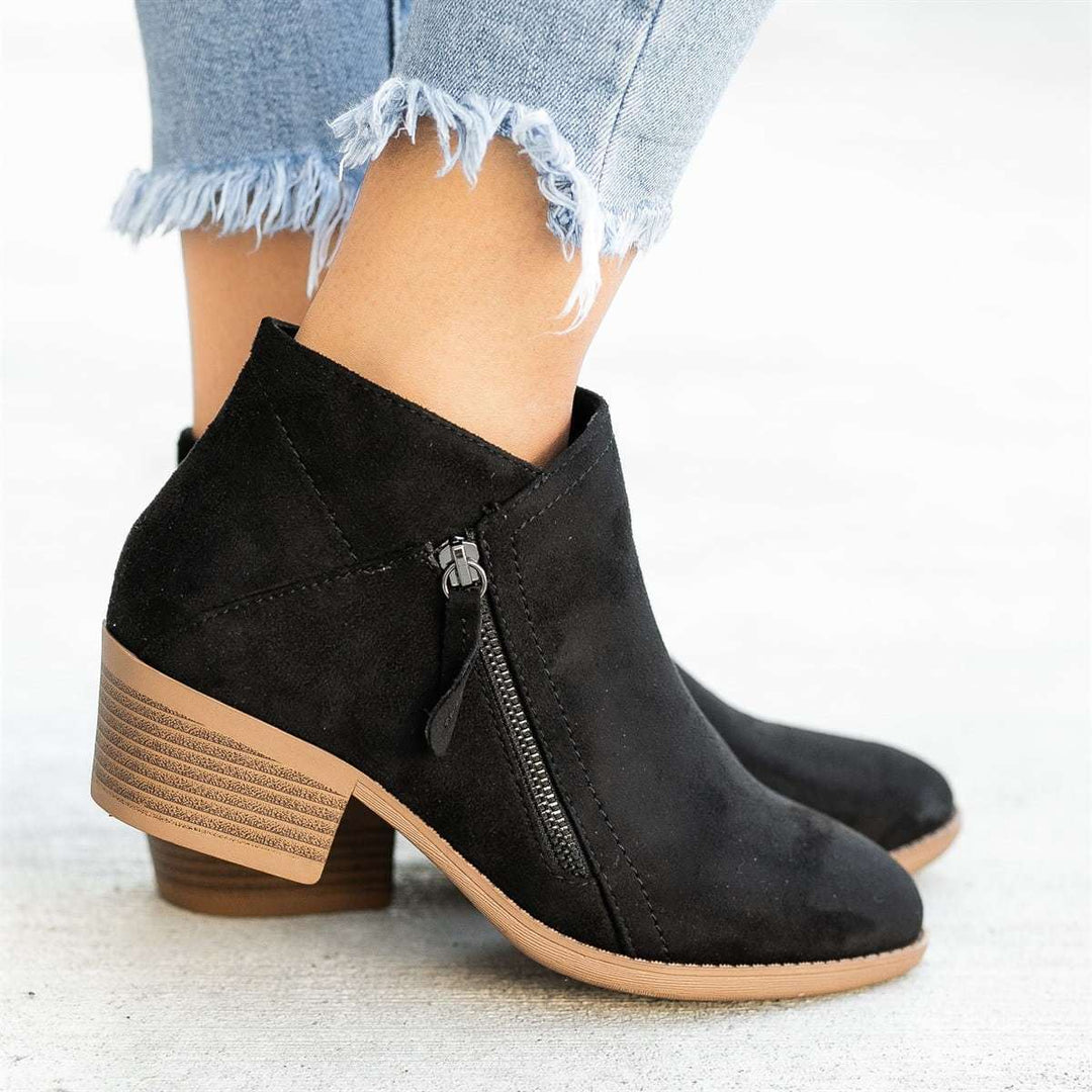 Damen Stiefel orthopädisch | Dolores | Kunstleder mit Fußunterstützung | Warmes Futter &amp; rutschfeste Sohle | Herbst &amp; Winter