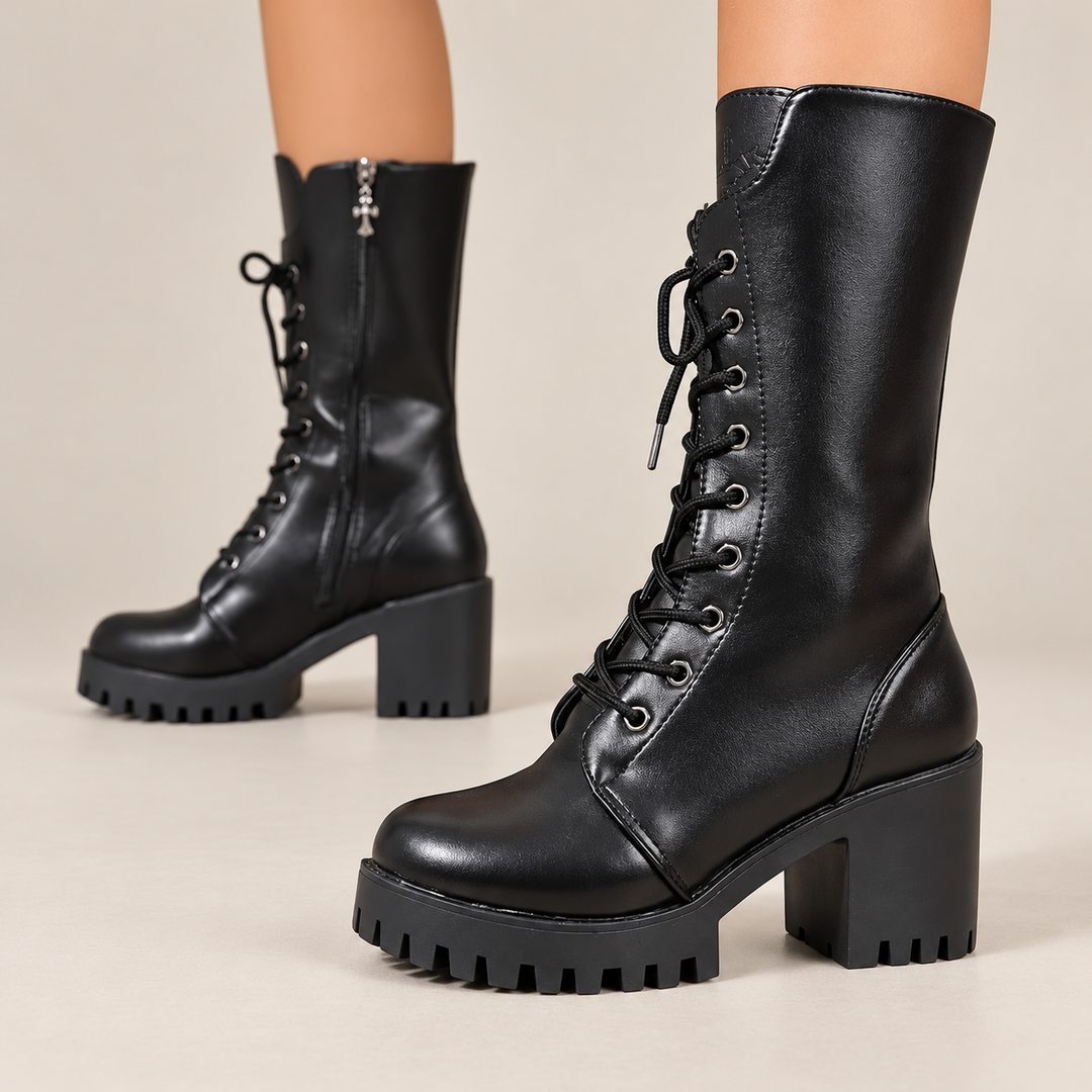 Damen Stiefeletten | Knöchelhohe Stiefel mit seitlichem Reißverschluss, schlanker Silhouette und bequemem Sitz für Alltag und Büro