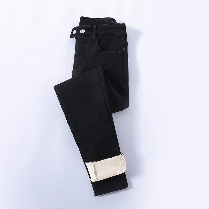 WinterFlexJeans™ lined women’s winter jeans | high waist | slim fit &amp; warming fleece | windproof &amp; comfortable