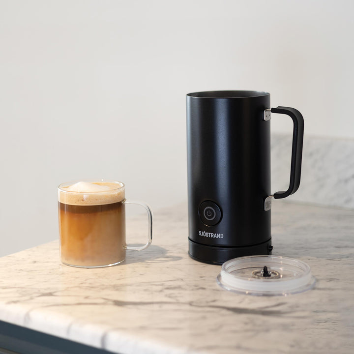Elektrischer Milchaufschäumer | Automatischer Milchschaum für Cappuccino, Latte &amp; Heiße Schokolade