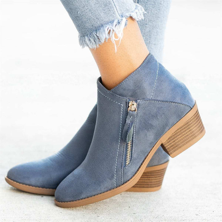 Damen Stiefel orthopädisch | Dolores | Kunstleder mit Fußunterstützung | Warmes Futter &amp; rutschfeste Sohle | Herbst &amp; Winter