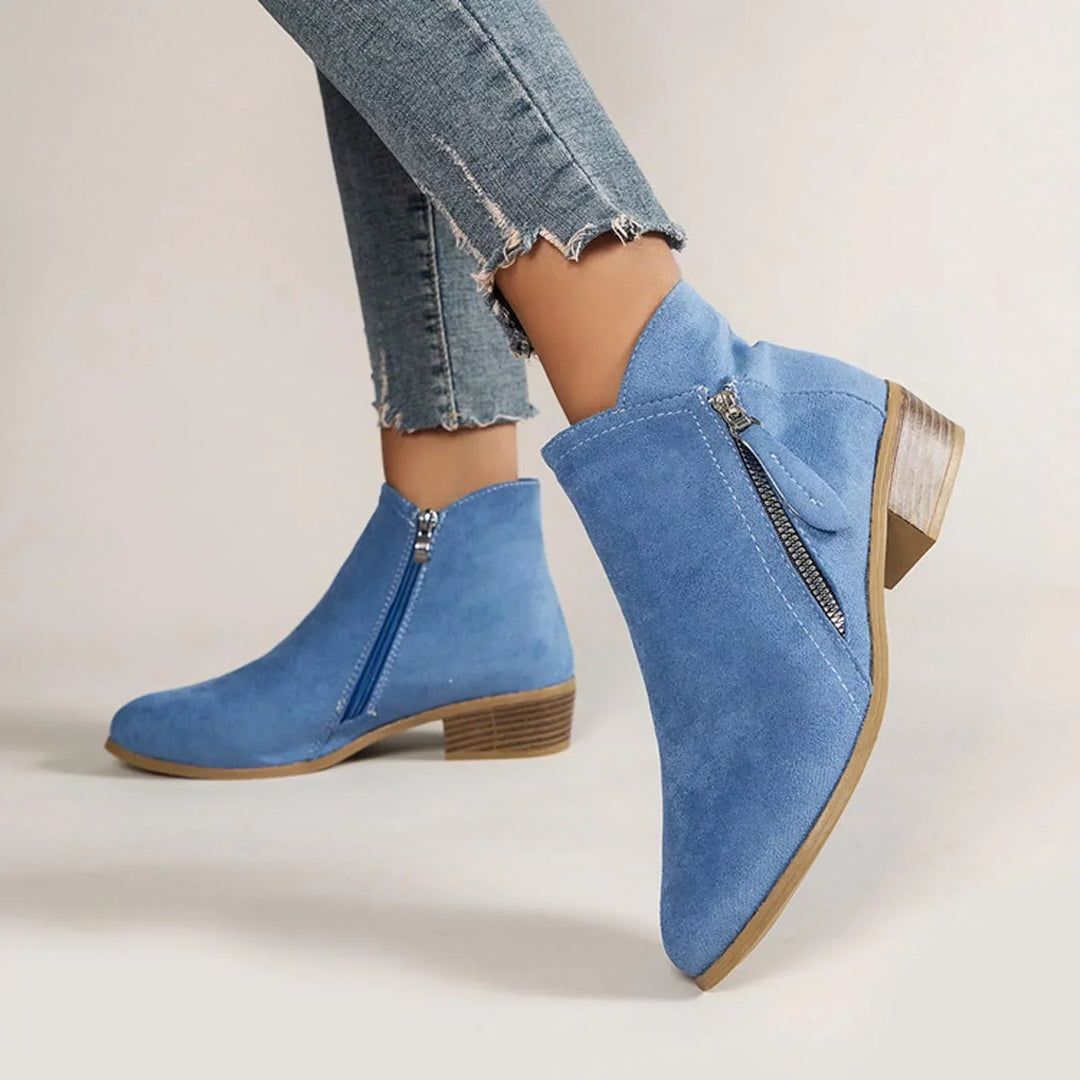 Damen Stiefel orthopädisch | Dolores | Kunstleder mit Fußunterstützung | Warmes Futter &amp; rutschfeste Sohle | Herbst &amp; Winter