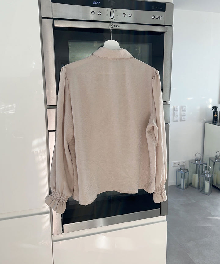 Damen Bluse | Bluse mit Ballonärmeln &amp; lockerer Passform