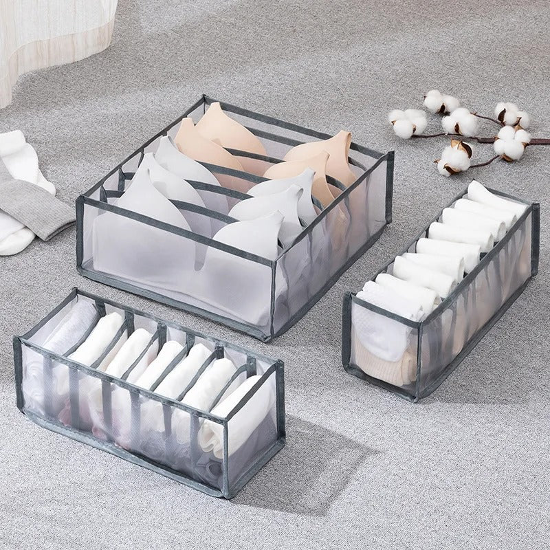 Kleiderschrank-Organizer Set S, M &amp; L | Faltbare Schubladen-Organizer für Kleidung | Platzsparende Kleideraufbewahrung