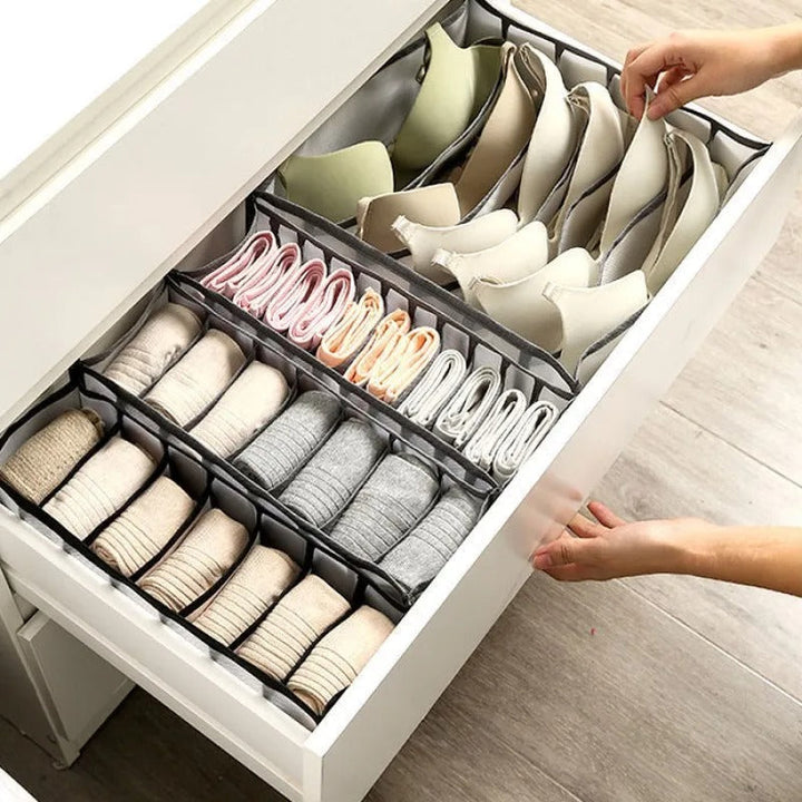 Kleiderschrank-Organizer Set S, M &amp; L | Faltbare Schubladen-Organizer für Kleidung | Platzsparende Kleideraufbewahrung