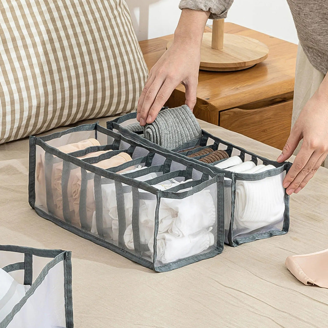 Kleiderschrank-Organizer Set S, M &amp; L | Faltbare Schubladen-Organizer für Kleidung | Platzsparende Kleideraufbewahrung