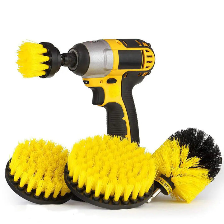 Reinigungsbürsten-Set für Bohrmaschine | Bürstenaufsätze für Fliesen, Fugen, Bad &amp; Küche | Tiefenreinigung ohne Schrubben | 3–7-teilig
