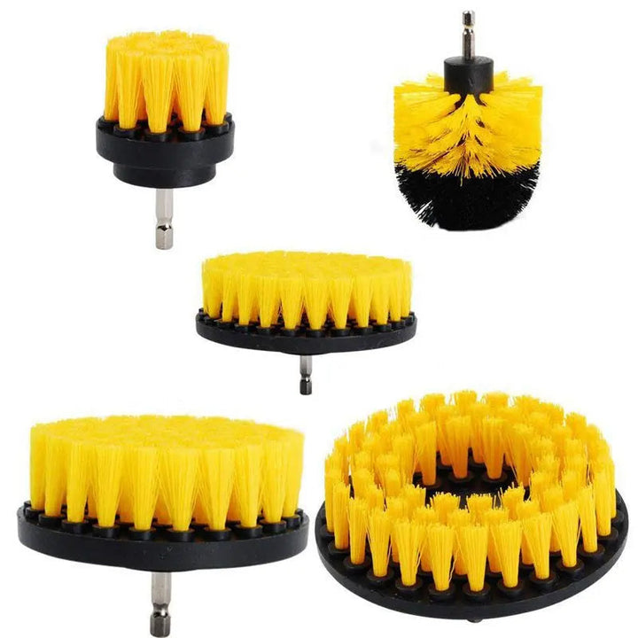 Reinigungsbürsten-Set für Bohrmaschine | Bürstenaufsätze für Fliesen, Fugen, Bad &amp; Küche | Tiefenreinigung ohne Schrubben | 3–7-teilig